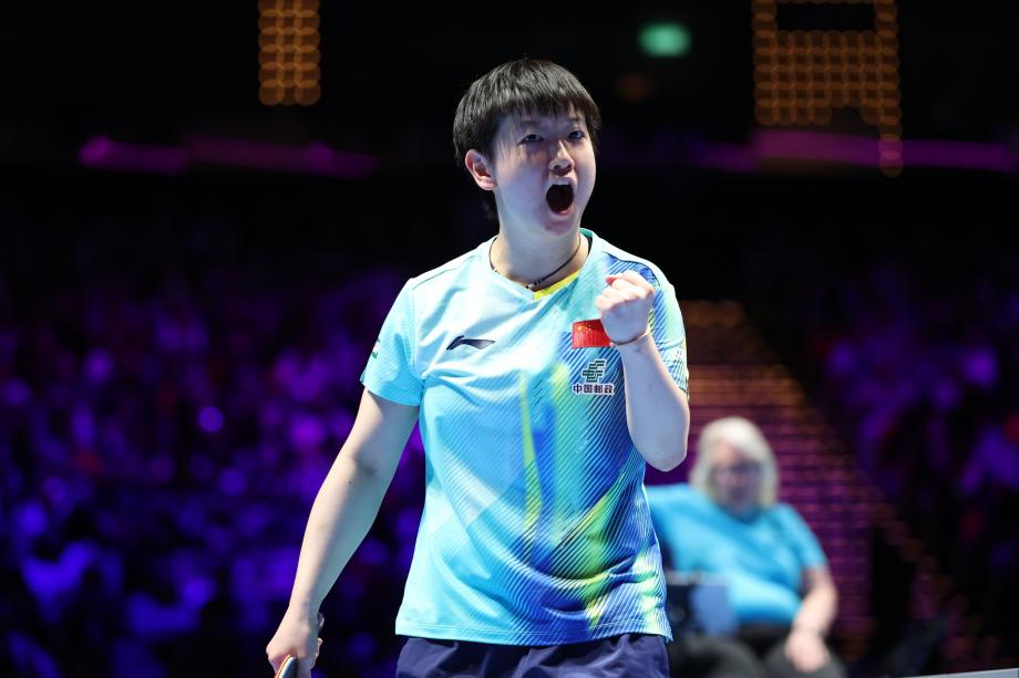 爱游戏中国官网-孙颖莎4-3险胜汉娜·高达 晋级世界杯女单四强